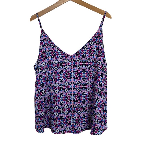 Ann‎ Taylor Loft Funky Geometric Print Tank Top - Picture 1 of 4